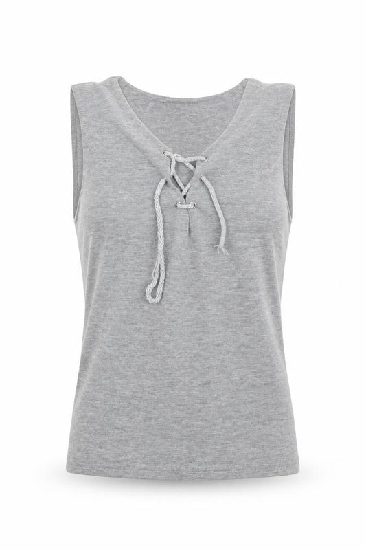 Boohoo Womens Grey  Jersey Basic Tank Size 6