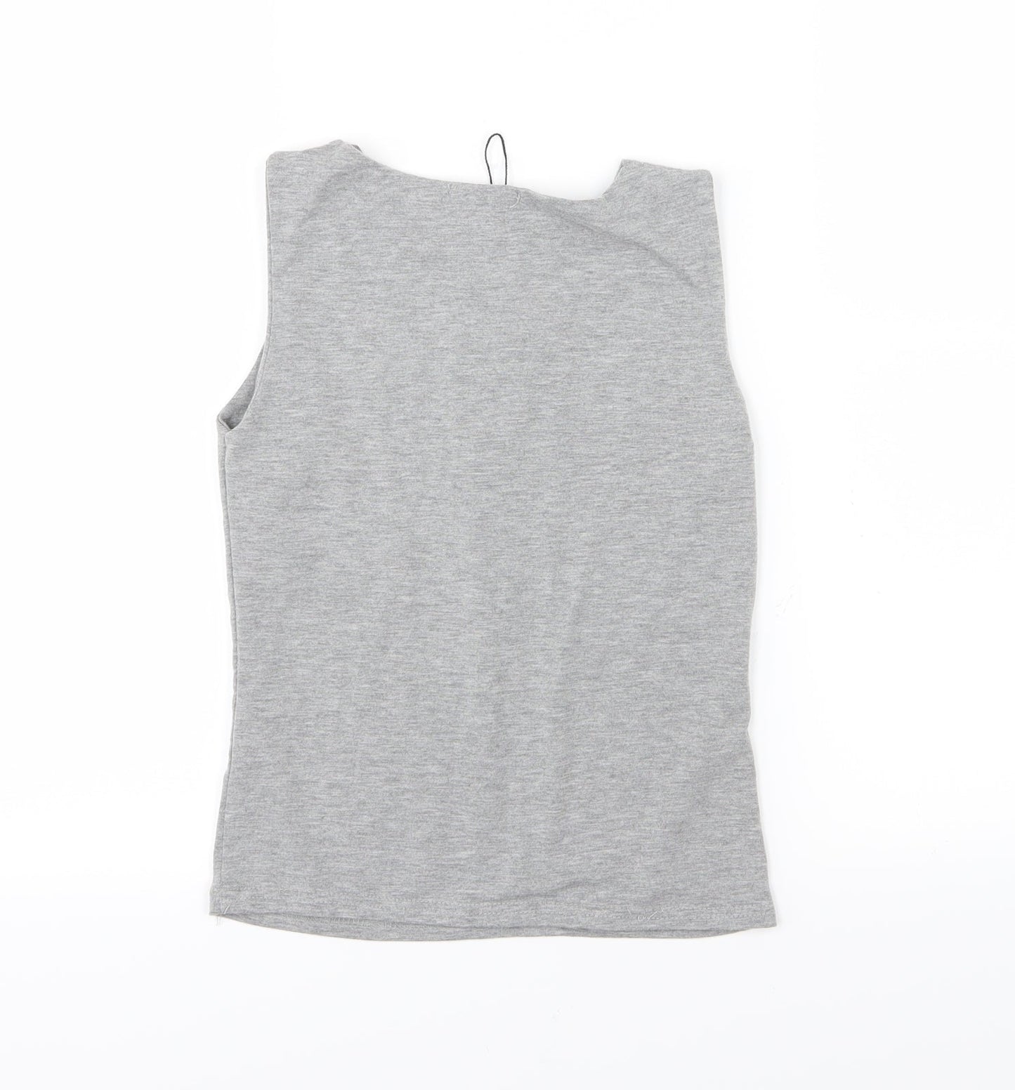 Boohoo Womens Grey  Jersey Basic Tank Size 6