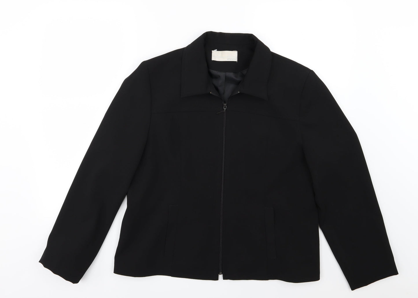 AMARANTO Womens Black  Rayon Jacket  Size 18