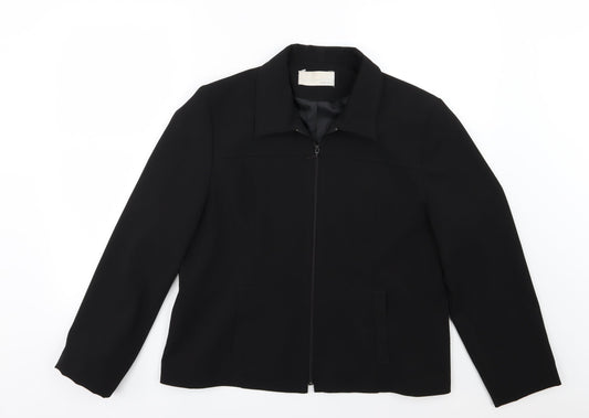 AMARANTO Womens Black  Rayon Jacket  Size 18