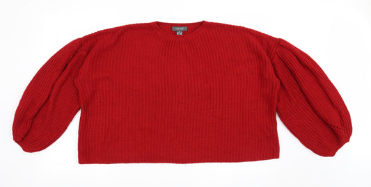 Primark Womens Red   Pullover Jumper Size 6