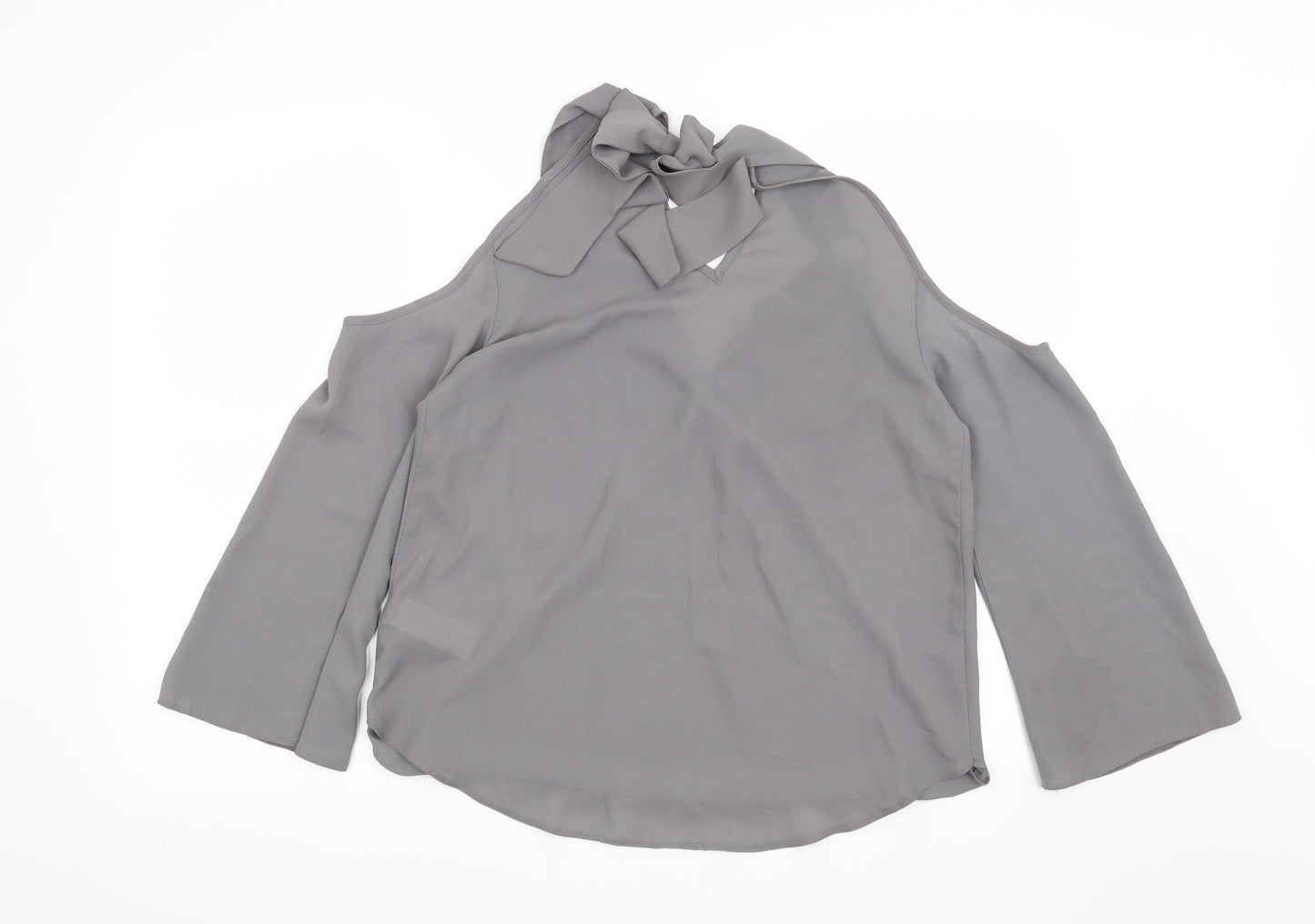 New Look Womens Grey   Basic Blouse Size 12