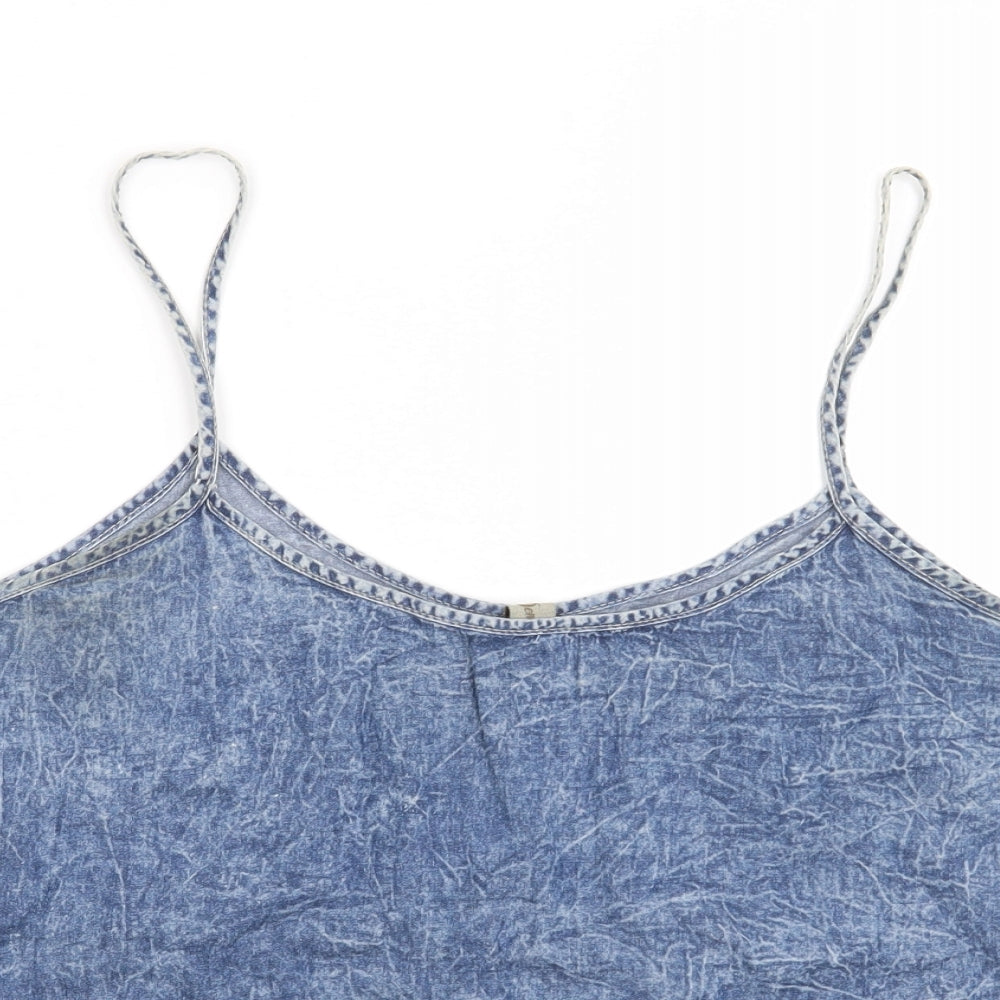 DENIM CO Womens Blue   Basic Blouse Size 14
