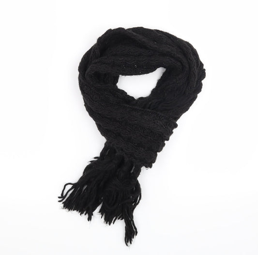 Preworn Womens Black    Scarf