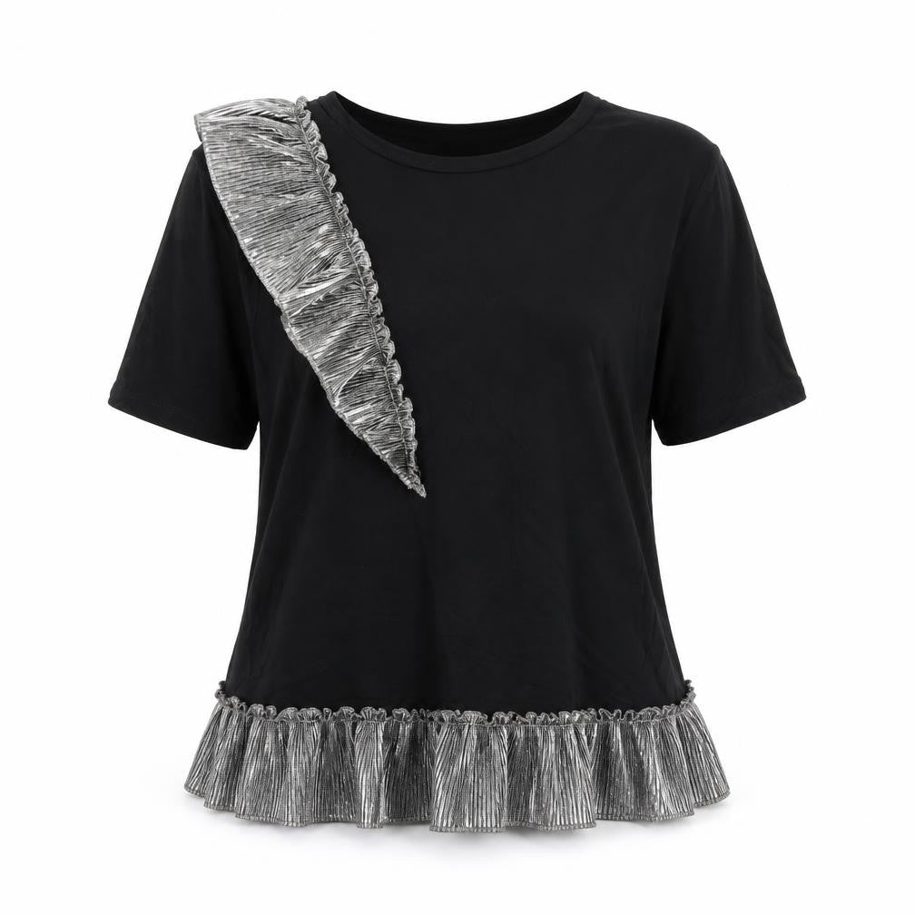 River Island Womens Black   Basic T-Shirt Size 10