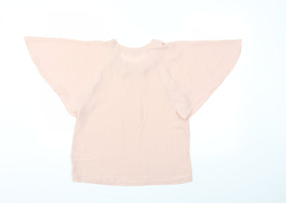 Back view of Atmosphere women’s pink basic blouse, size UK 10