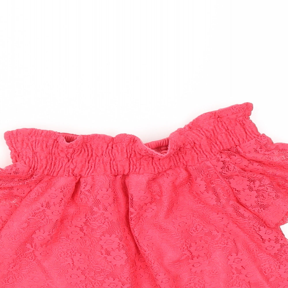 Primark Girls Red   Basic Blouse Size 8 Years