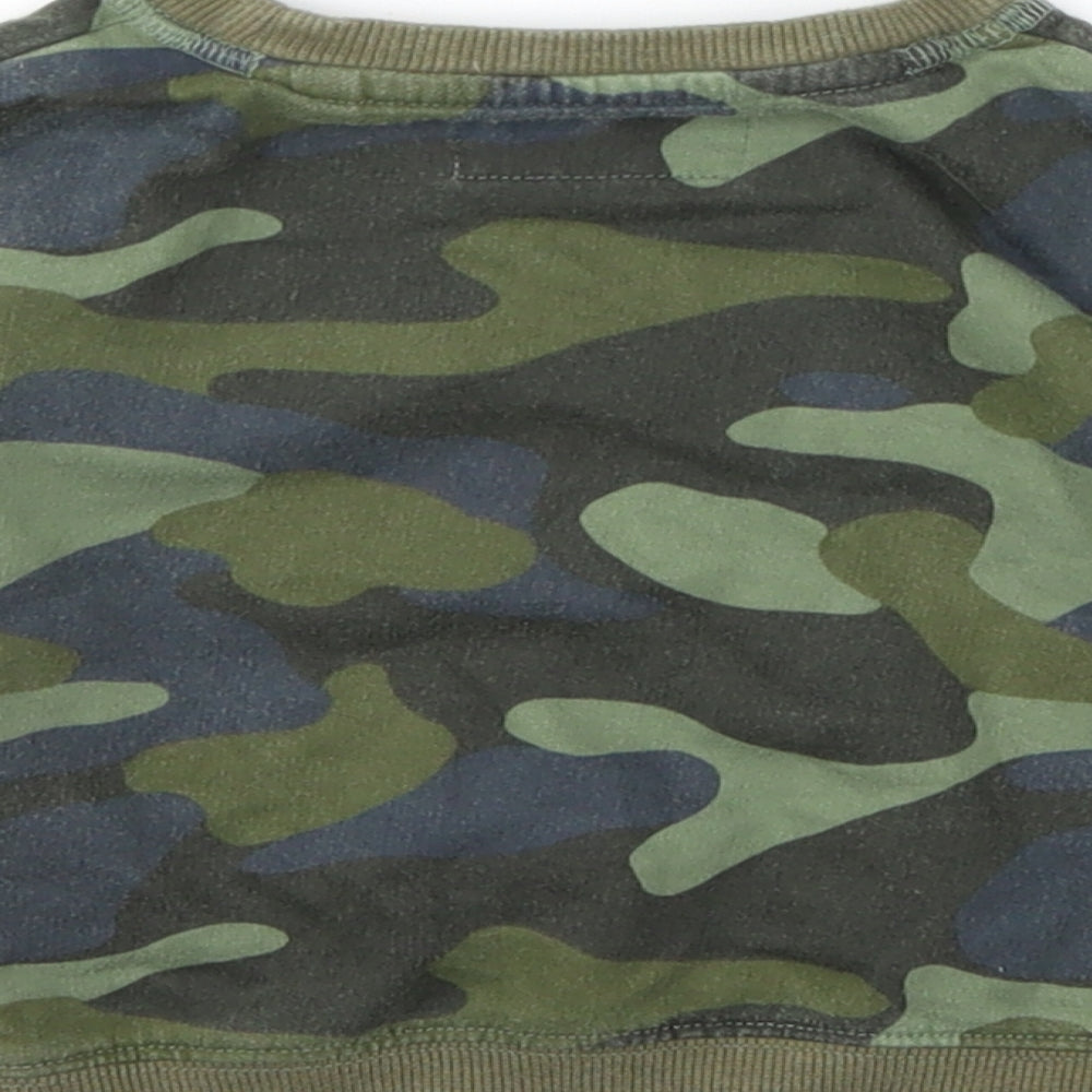 NEXT Baby Green Camouflage  Pullover Jumper Size 3-6 Months