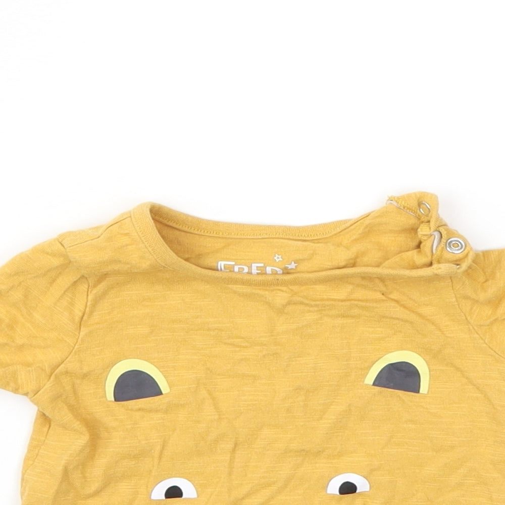 F&F Baby Yellow   Basic T-Shirt Size 3-6 Months