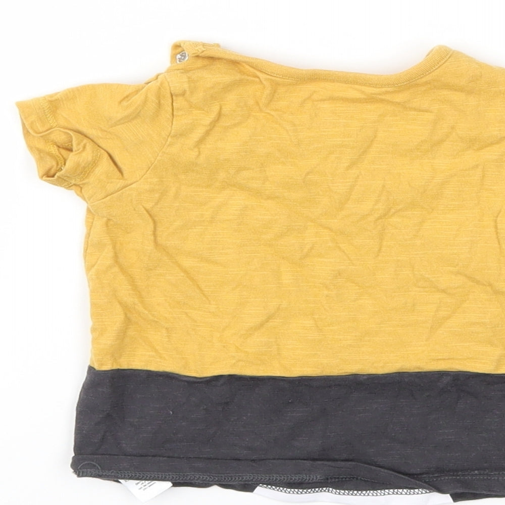 F&F Baby Yellow   Basic T-Shirt Size 3-6 Months