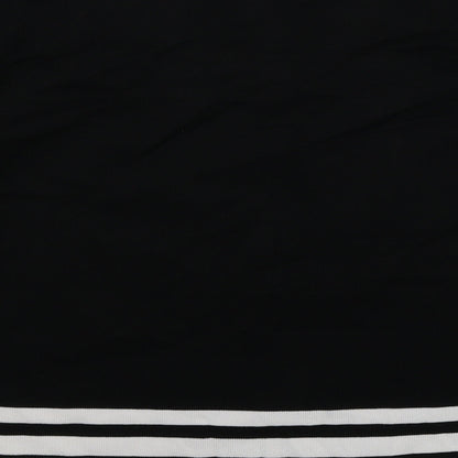 Brand and care label for Bonmarché women’s black striped knit jumper, size M