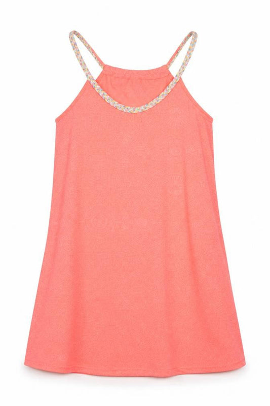 Papaya Womens Pink Geometric  Basic Tank Size XS  - Neon