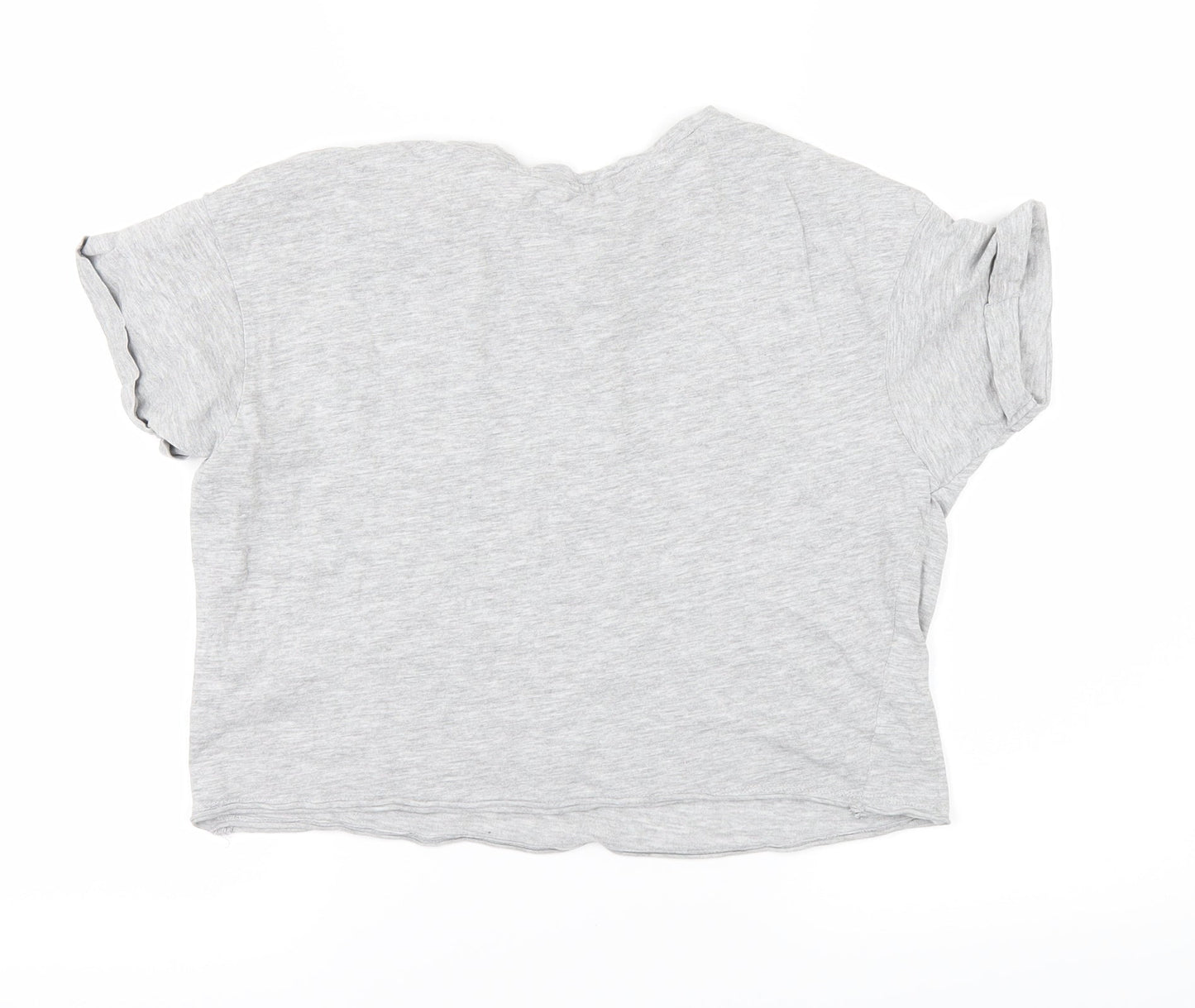 New Look Girls Grey   Cropped T-Shirt Size 12-13 Years