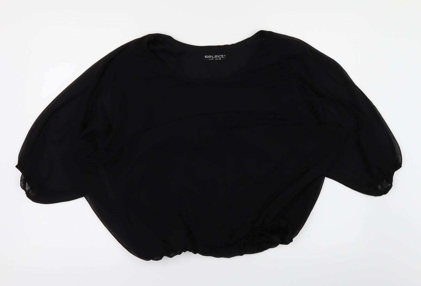 Select Womens Black   Basic T-Shirt Size 10