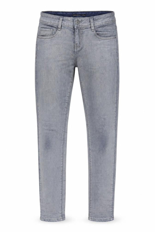 Front view of Lexxury men’s blue skinny jeans, size S, 30-inch leg
