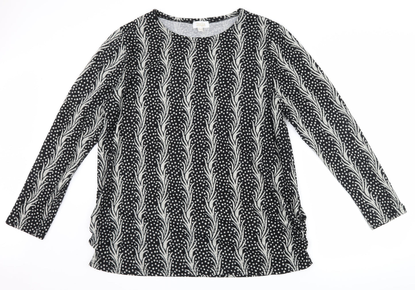 Stella Morgan Womens Black Polka Dot  Pullover Jumper Size 14