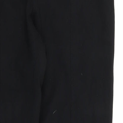 Brand and care label for Dash women’s black trousers, size UK 34, 27-inch leg