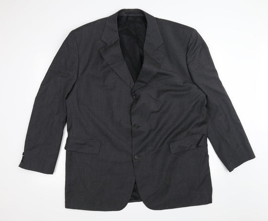 Guy Laroche Mens Grey   Jacket Blazer One Size  - Padded Shoulders
