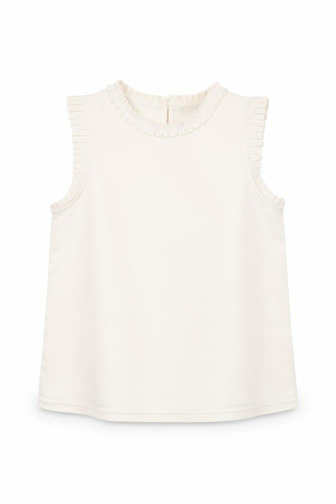 NEXT Girls Beige   Basic Blouse Size 9 Years