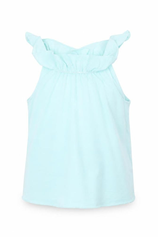 H&M Girls Blue   Basic Tank Size 6-7 Years