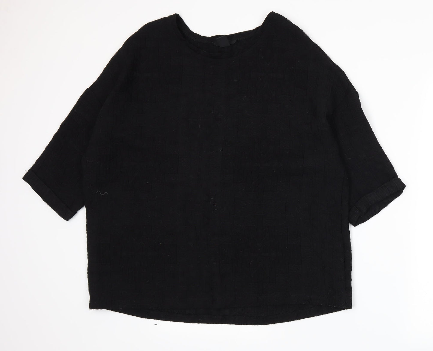 H&M Womens Black   Basic T-Shirt Size M
