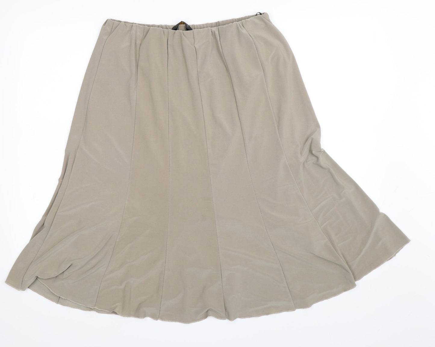Forever Womens Beige   Pleated Skirt Size XL