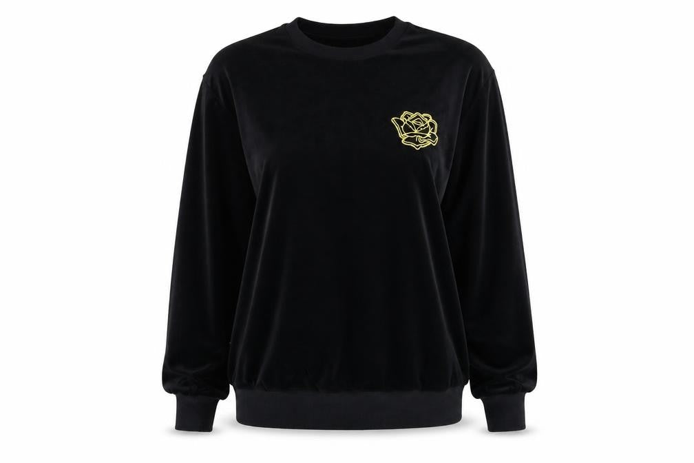 H&M Womens Black   Pullover Sweatshirt Size S