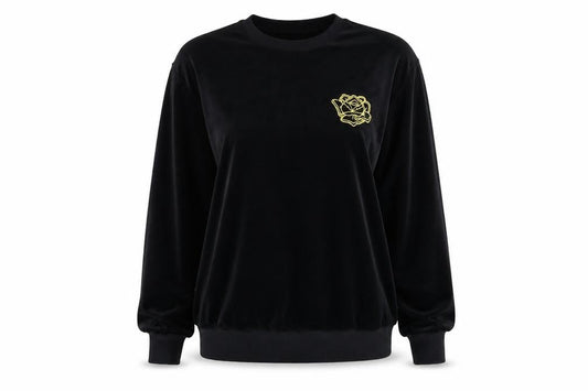 H&M Womens Black   Pullover Sweatshirt Size S