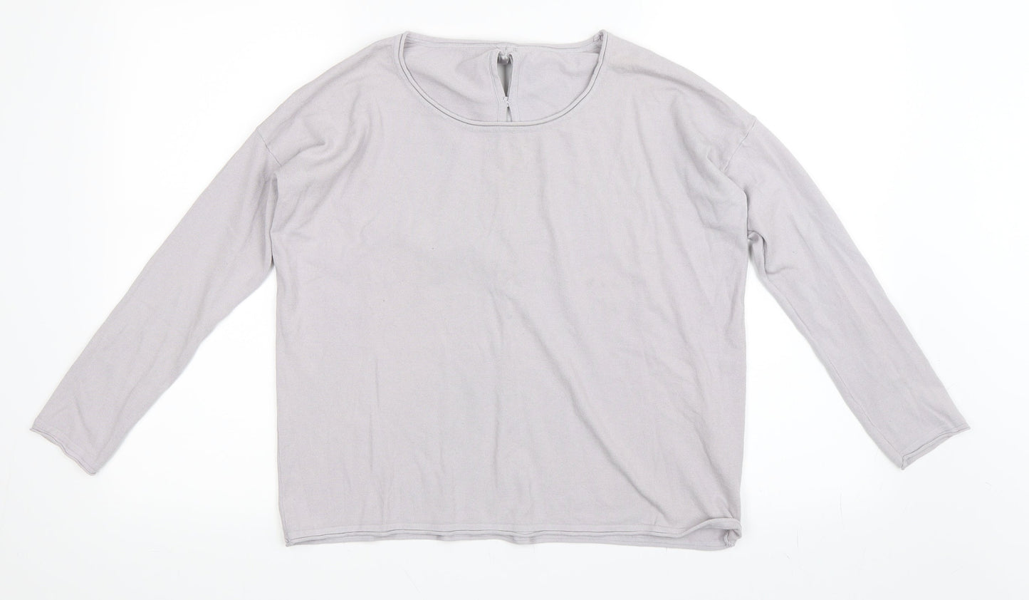 Missun  Womens Grey   Pullover Jumper Size S