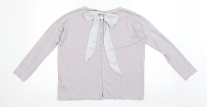 Back view of Missun women’s grey jumper, size S