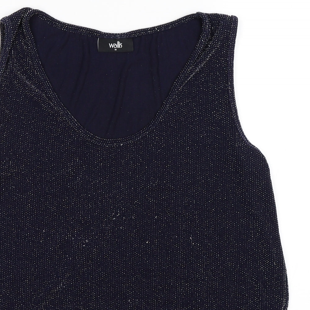 Wallis Womens Blue   Basic T-Shirt Size 14