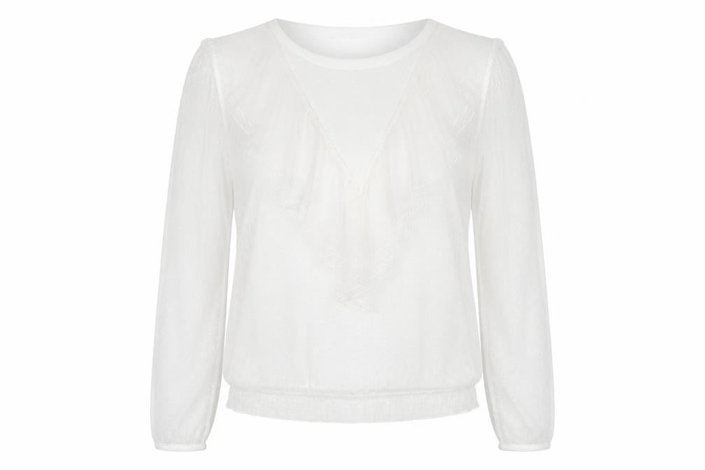 Primark Womens White Polka Dot  Basic Blouse Size 12