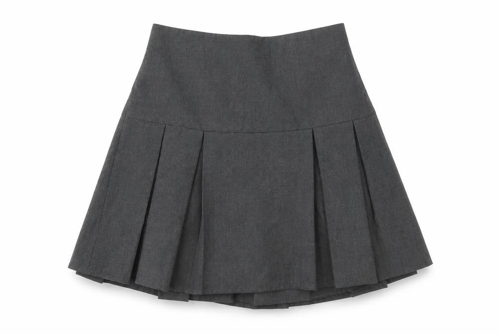 Debenhams Girls Grey   Pleated Skirt Size 10 Years