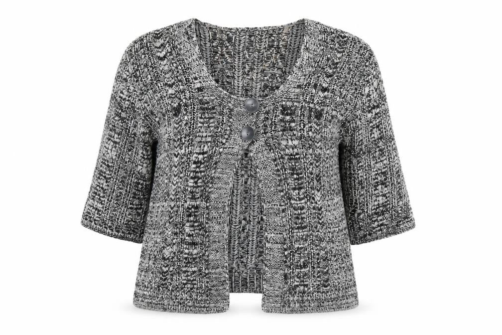 Pure & Natural Womens Black  Knit Cardigan Jumper Size XL