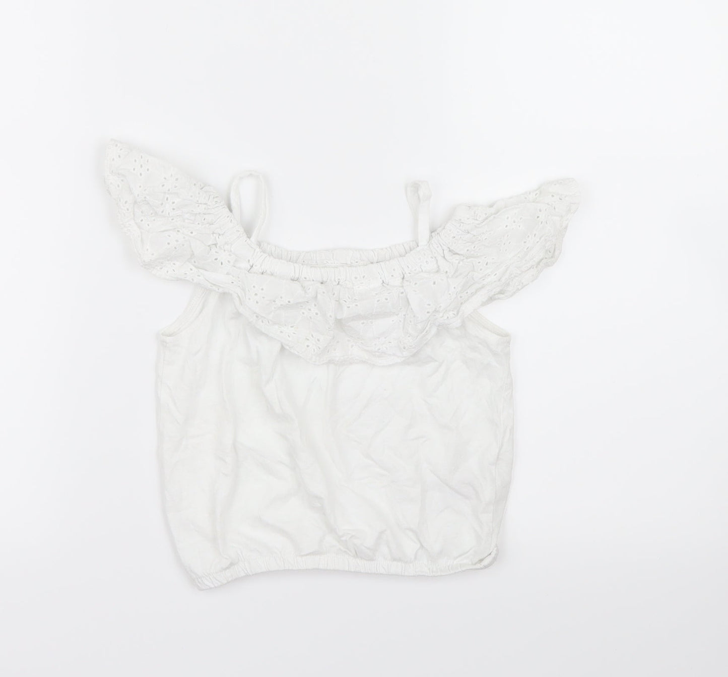 Very  Girls White   Basic Blouse Size 3-4 Years