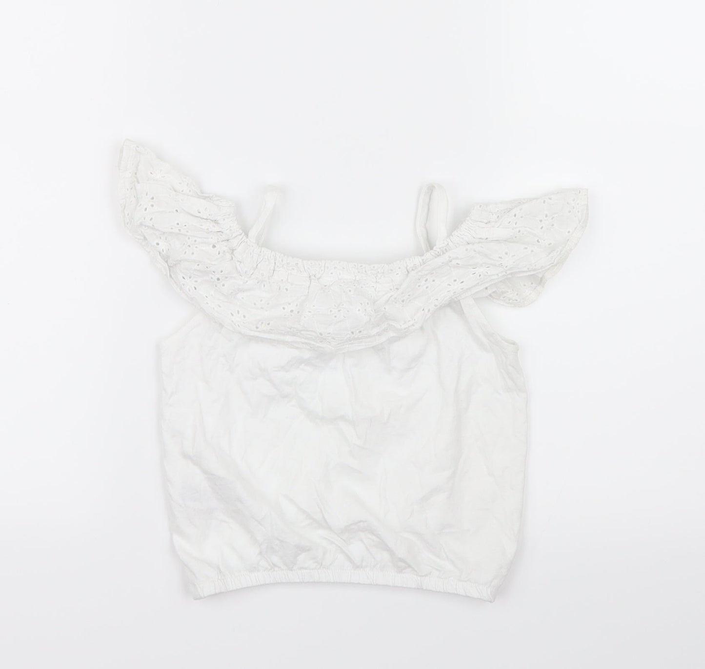 Very  Girls White   Basic Blouse Size 3-4 Years