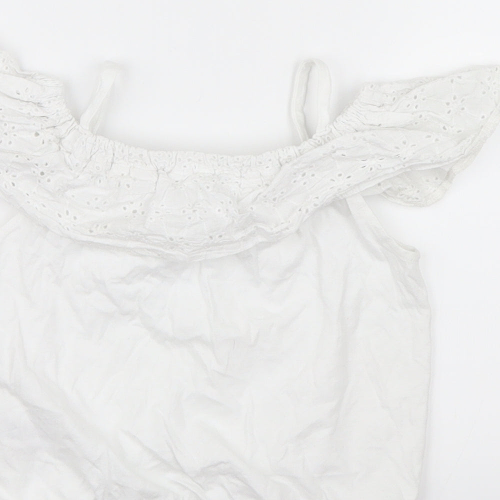 Very  Girls White   Basic Blouse Size 3-4 Years