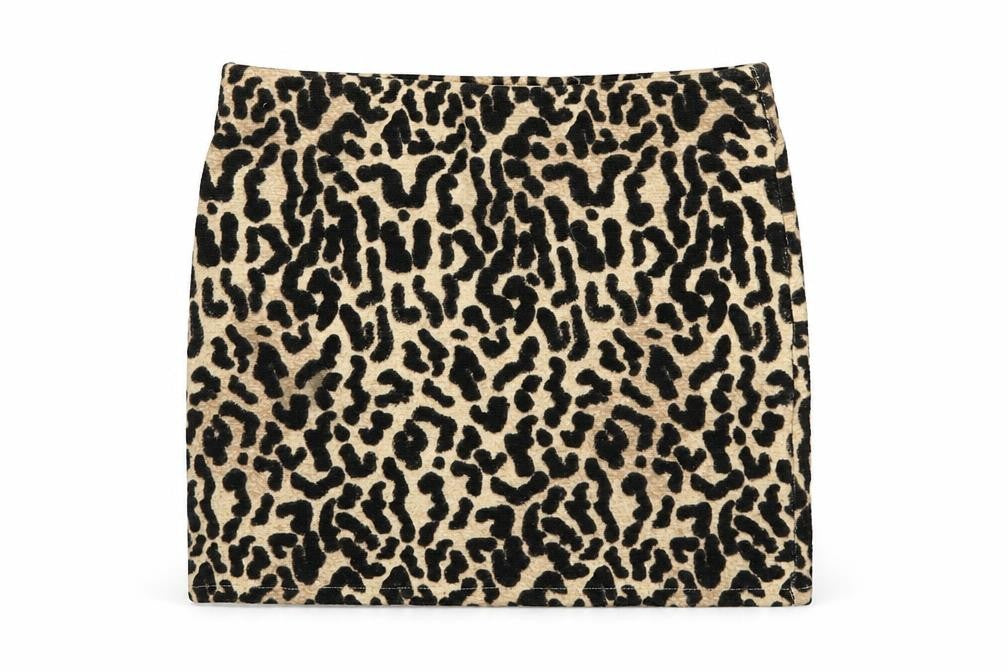 Zara  Womens Black Animal Print  Straight & Pencil Skirt Size 27 in  - Leopard Print