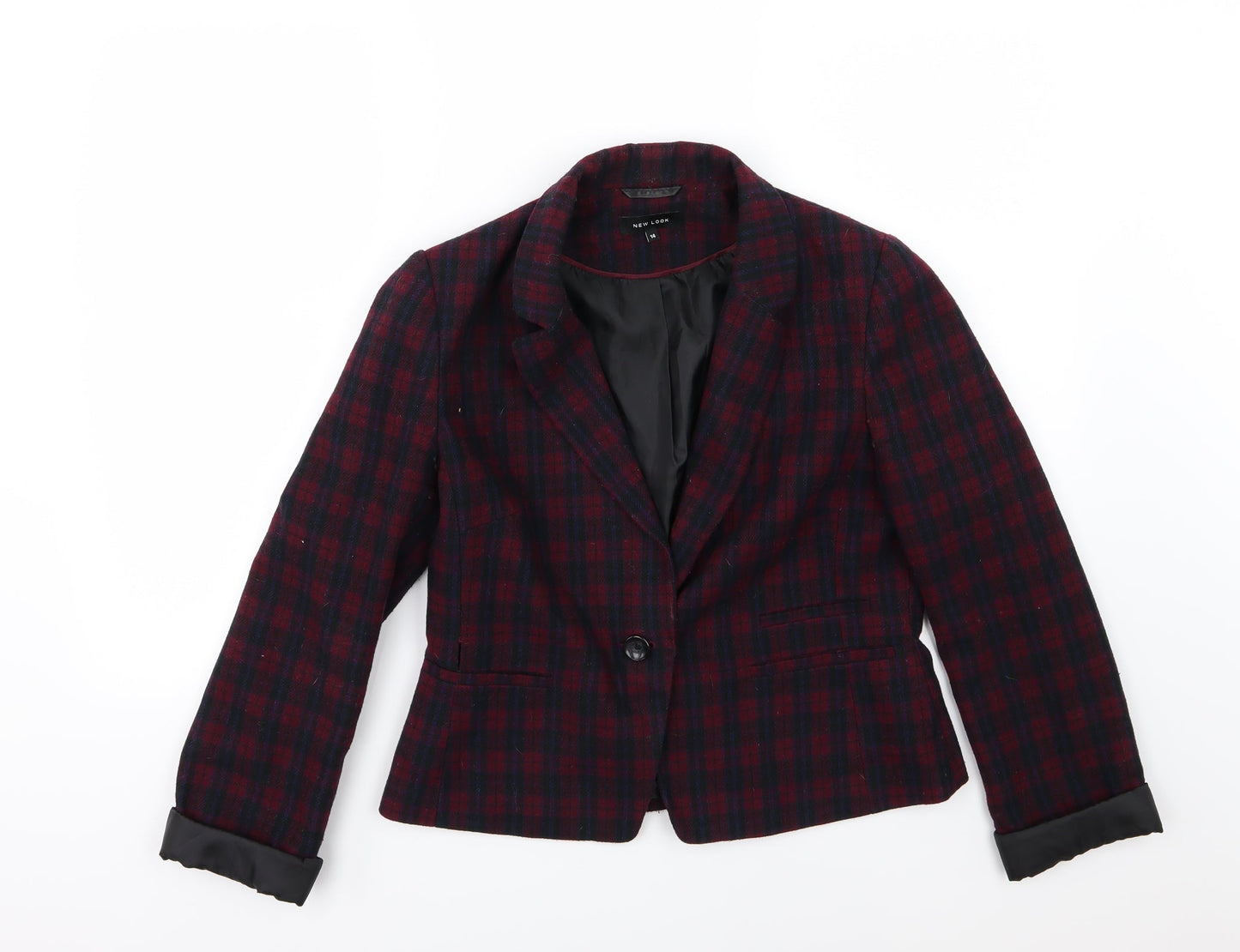 New Look Womens Red Striped  Jacket  Size 14