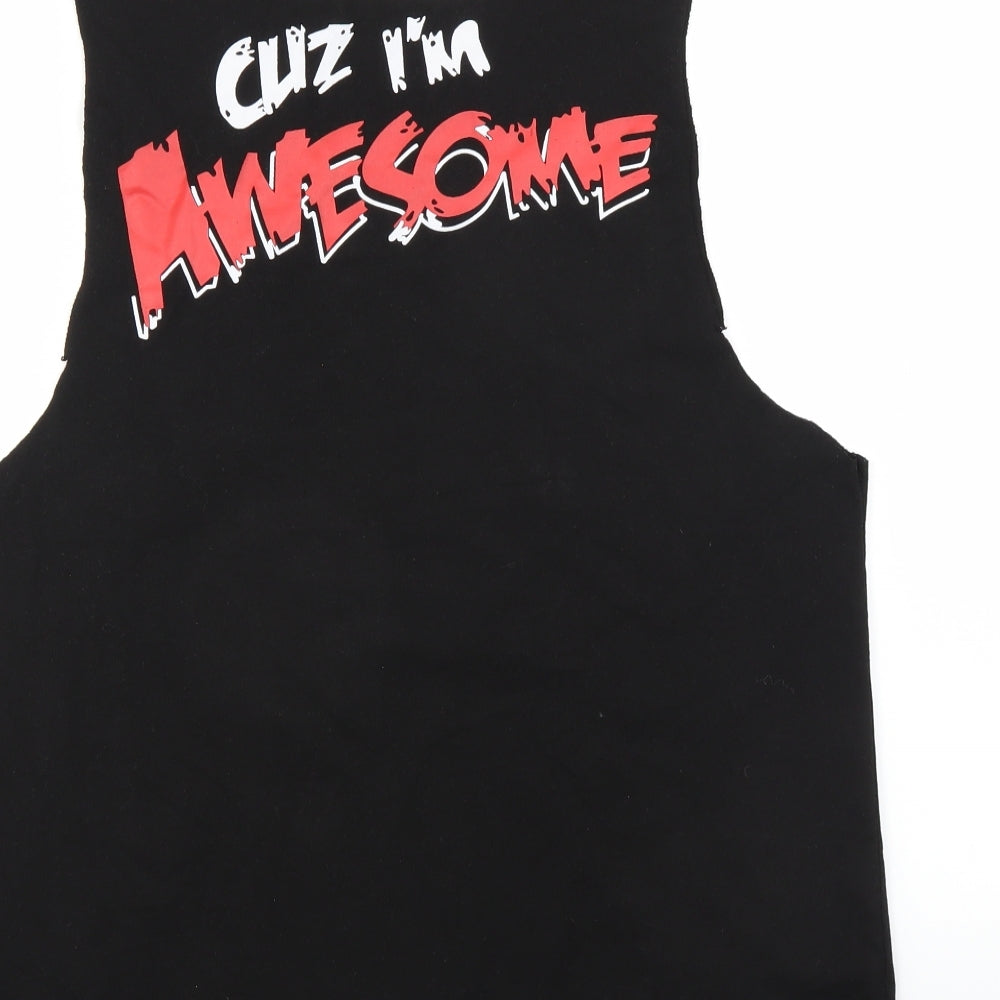 Authentic Womens Black   Basic Tank Size M