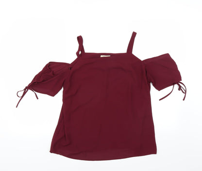Additional front view of Matalan women’s purple basic blouse, size S
