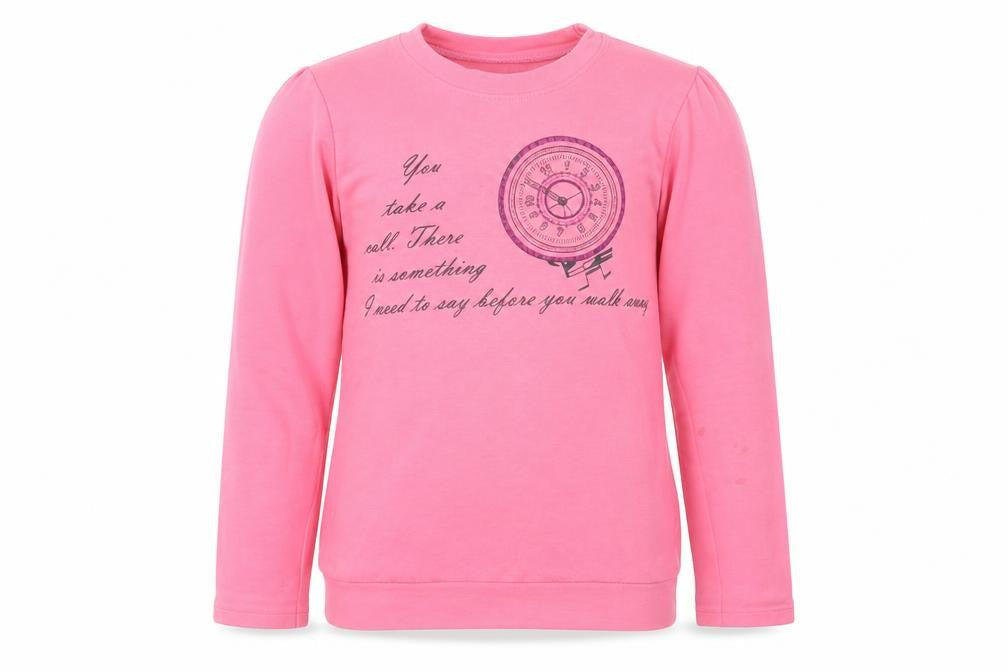 Preworn Girls Pink   Pullover Sweatshirt Size 7 Years