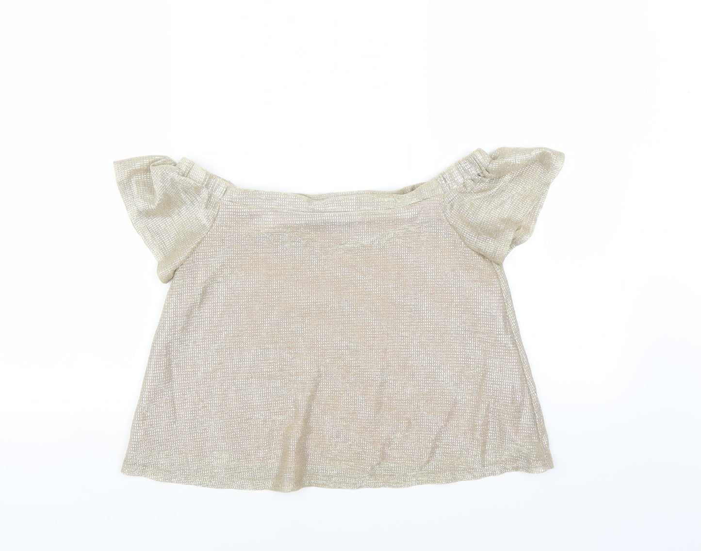 New Look Girls Gold   Basic Blouse Size 12 Years