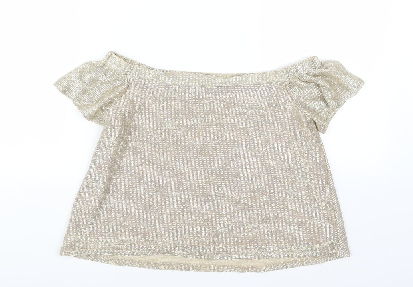 New Look Girls Gold   Basic Blouse Size 12 Years