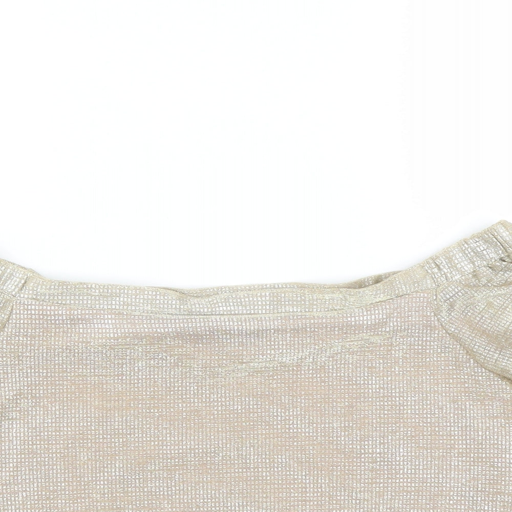 New Look Girls Gold   Basic Blouse Size 12 Years