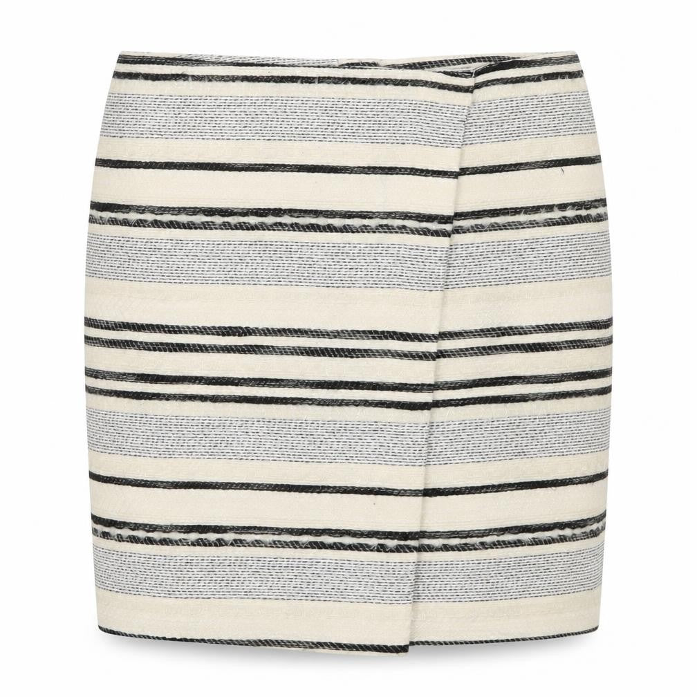 H&M Womens Beige Striped  Straight & Pencil Skirt Size 12