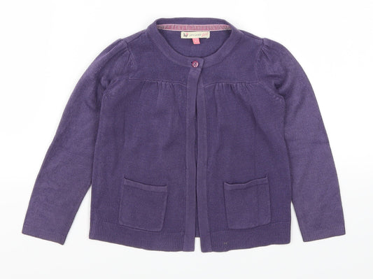 John Lewis Girls Purple   Cape Jumper Size 3 Years