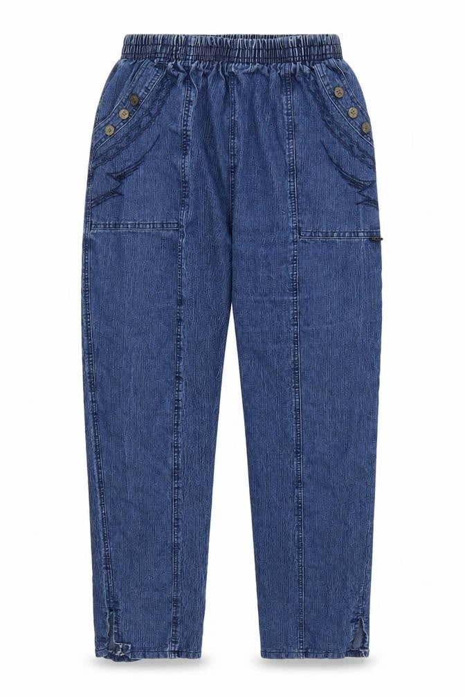 Preworn Womens Blue  Denim Cropped Jeans Size 27 L26 in