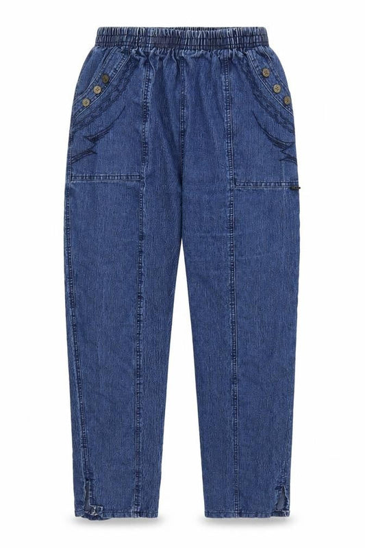 Preworn Womens Blue  Denim Cropped Jeans Size 27 L26 in