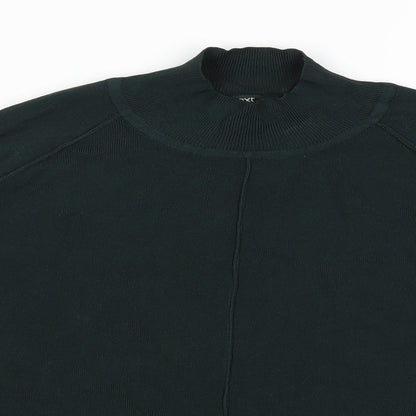 Close-up detail of Next women’s green knit jumper, size UK 8